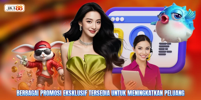 Berbagai promosi eksklusif tersedia untuk meningkatkan peluang