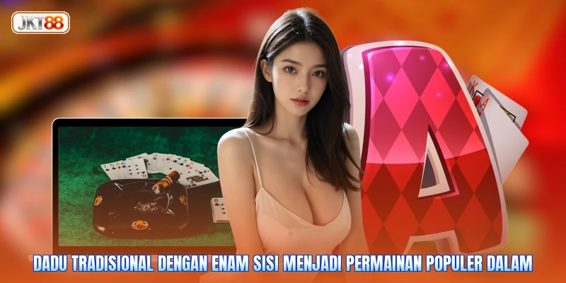 Dadu tradisional dengan enam sisi menjadi permainan populer dalam