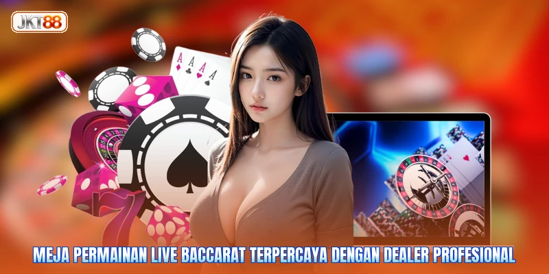 Meja permainan live baccarat terpercaya dengan dealer profesional