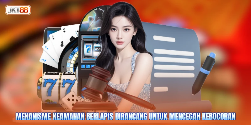 Mekanisme keamanan berlapis dirancang untuk mencegah kebocoran
