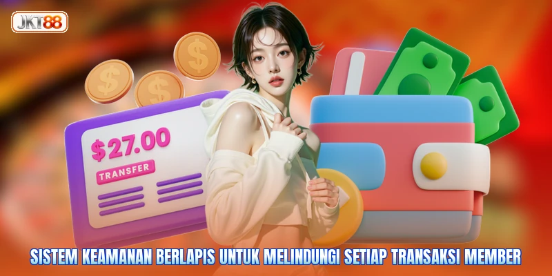 Sistem keamanan berlapis untuk melindungi setiap transaksi member